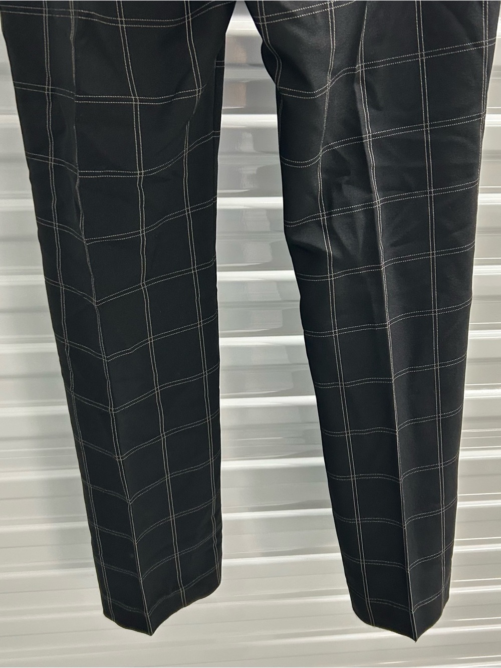 Tahari ASL Black Windowpane Dress Pants - Picture 7 of 9